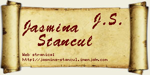 Jasmina Stančul vizit kartica